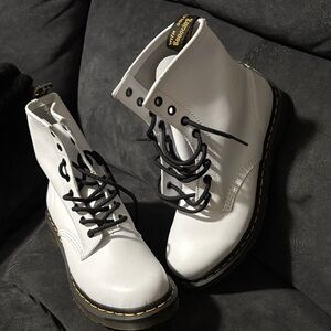 Dr. Martens White Combat Boots